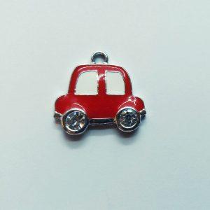 közlekedés fityegő Extra függő jármű kocsi autó piros strasszos charm