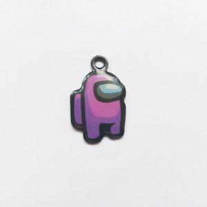 Among us függő fityegő charm fém játék figura