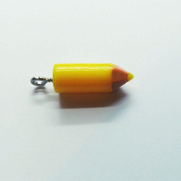 Extra függő charm fityegő színes ceruza sárga