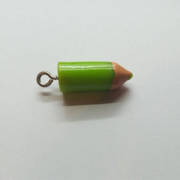 Extra függő charm fityegő színes ceruza zöld