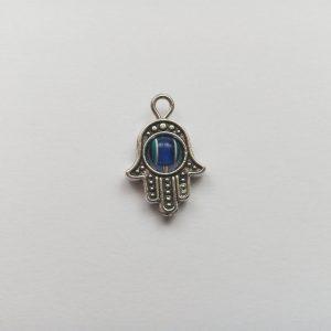 Fém függő charm fityegő Fatima keze hamsa kéz jóga meditálás spirituális gyönngyel