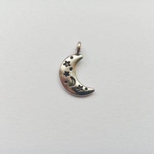 Fém függő charm fityegő hold