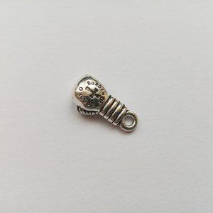 Fém függő charm fityegő ezüst színű sport box kesztyű ökölvívás