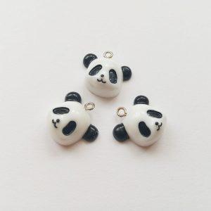 Extra függő állat panda fej maci charm fityegő