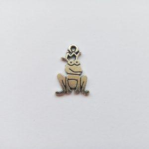 Fém függő charm fityegő állat béka kétéltű herceg