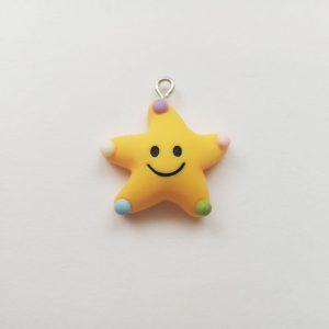 Extra függő csillag mosolygó charm fityegő mese