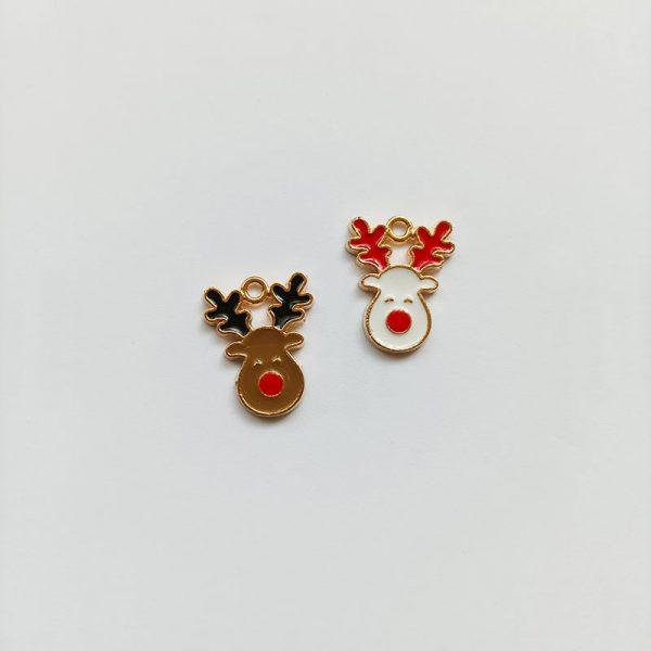 Rénszarvas charm extra függő fityegő karácsony szarvas Rudolf