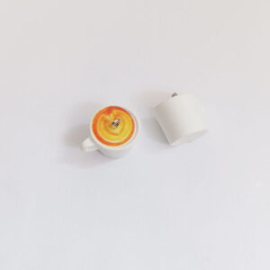 kávé charm cappucino kappucsínó szíves kulcstartó coffee