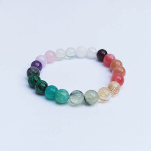 szivárványos ásvány karkötő